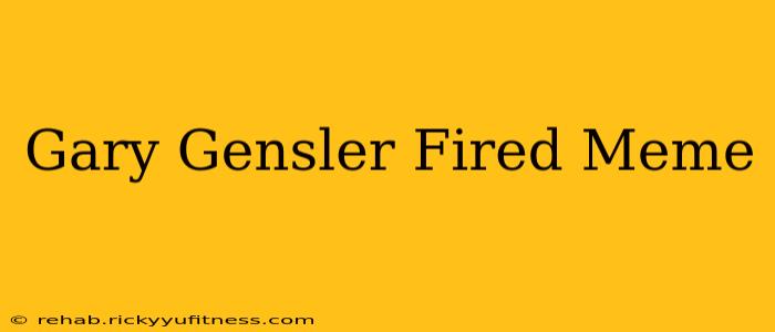 Gary Gensler Fired Meme